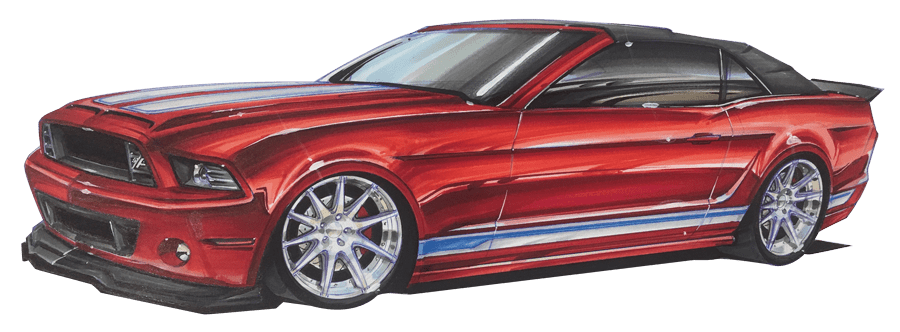 Mustang sketch