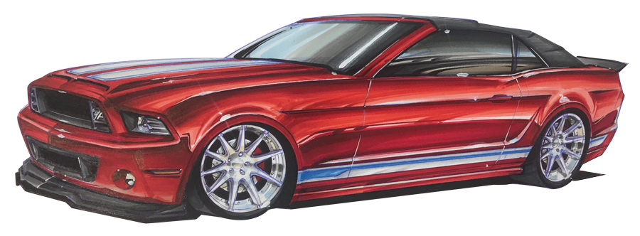 Mustang sketch